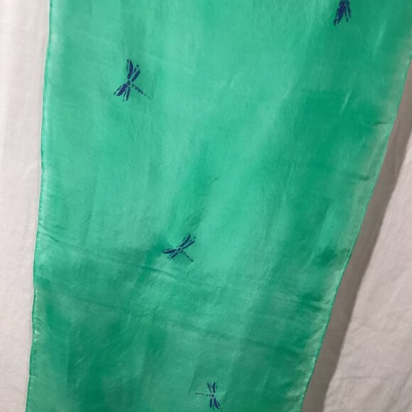 Four 100% silk Hand dyed 
 scarves - Picture 3 of 8